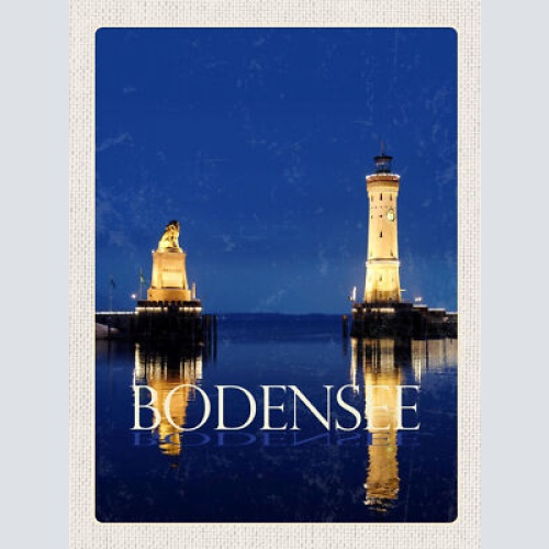 Schild Bodensee Lindau Deutschland Bayern 12x18 20x30 30x40 Blech od. Holz