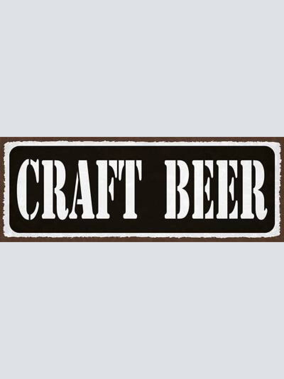 Schild craft beer craftbier bier brauen alkohol handwerklich 27x10 blech od.holz