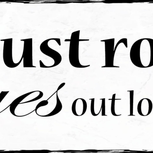 Schild Did I Just Roll My Eyes Out Loud Augen Rollen Laut  27x10 Blech od.Holz