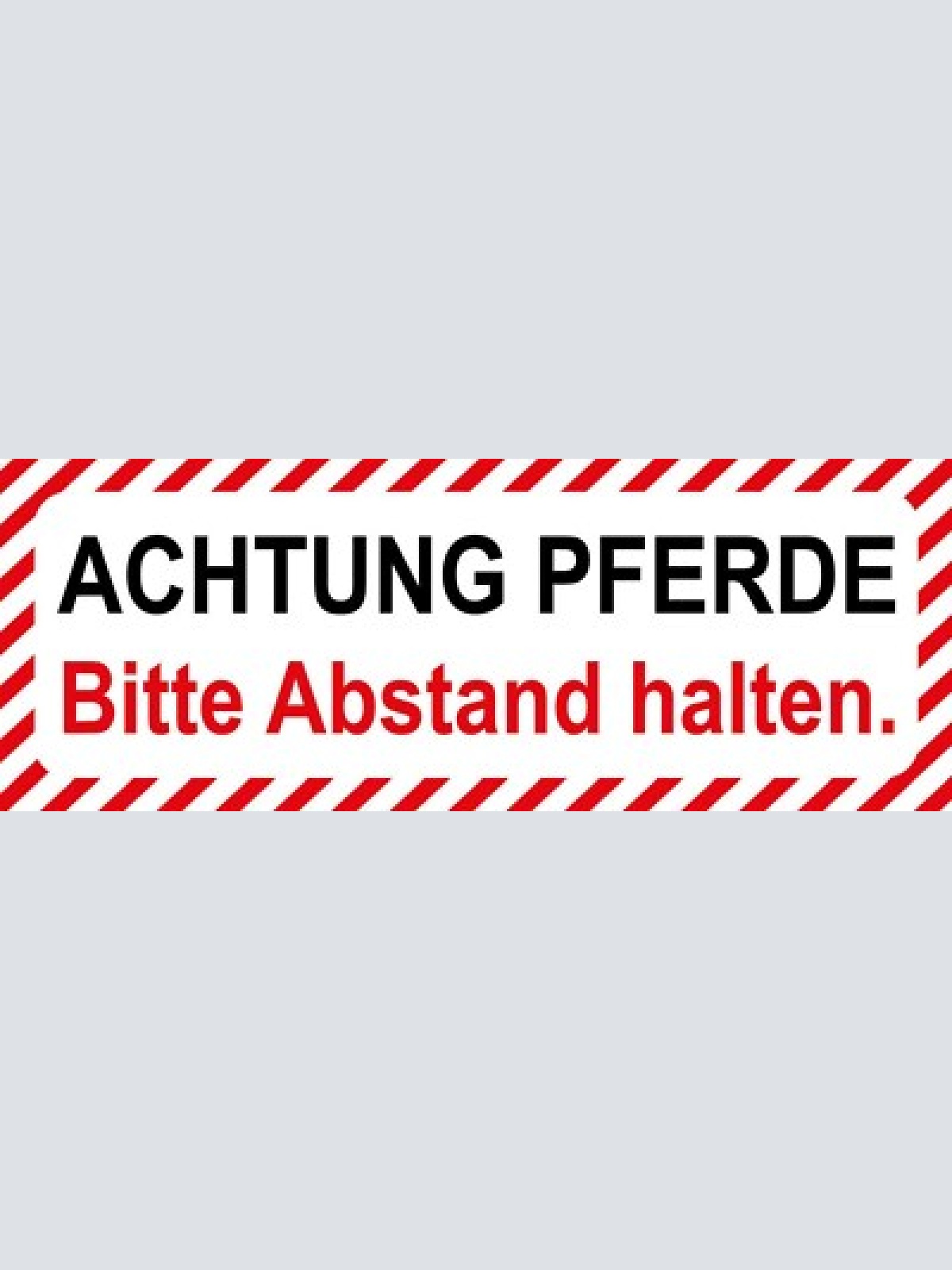 Schild achtung pferde bitte abstand halten pferd vorsicht 27x10 blech od.holz