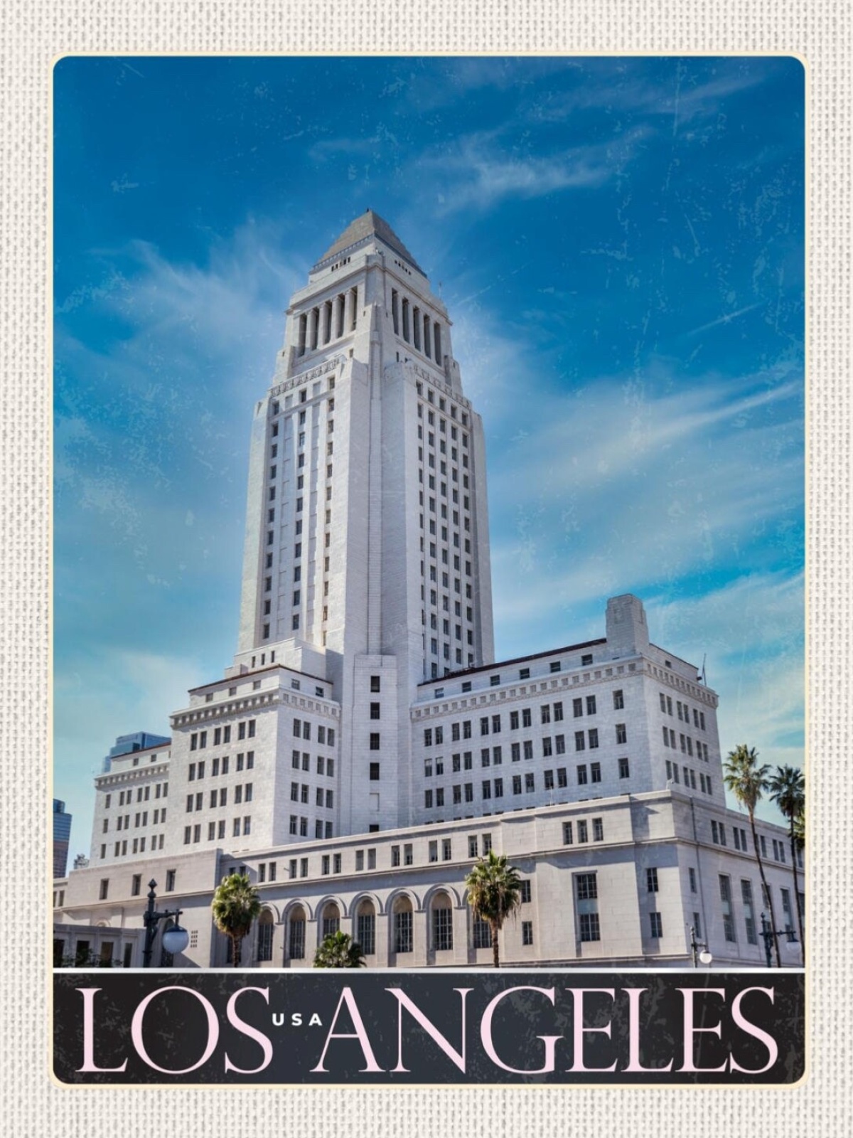 Schild Los Angeles USA Kalifornien City Hall 12x18 20x30 30x40 Blech/Holz