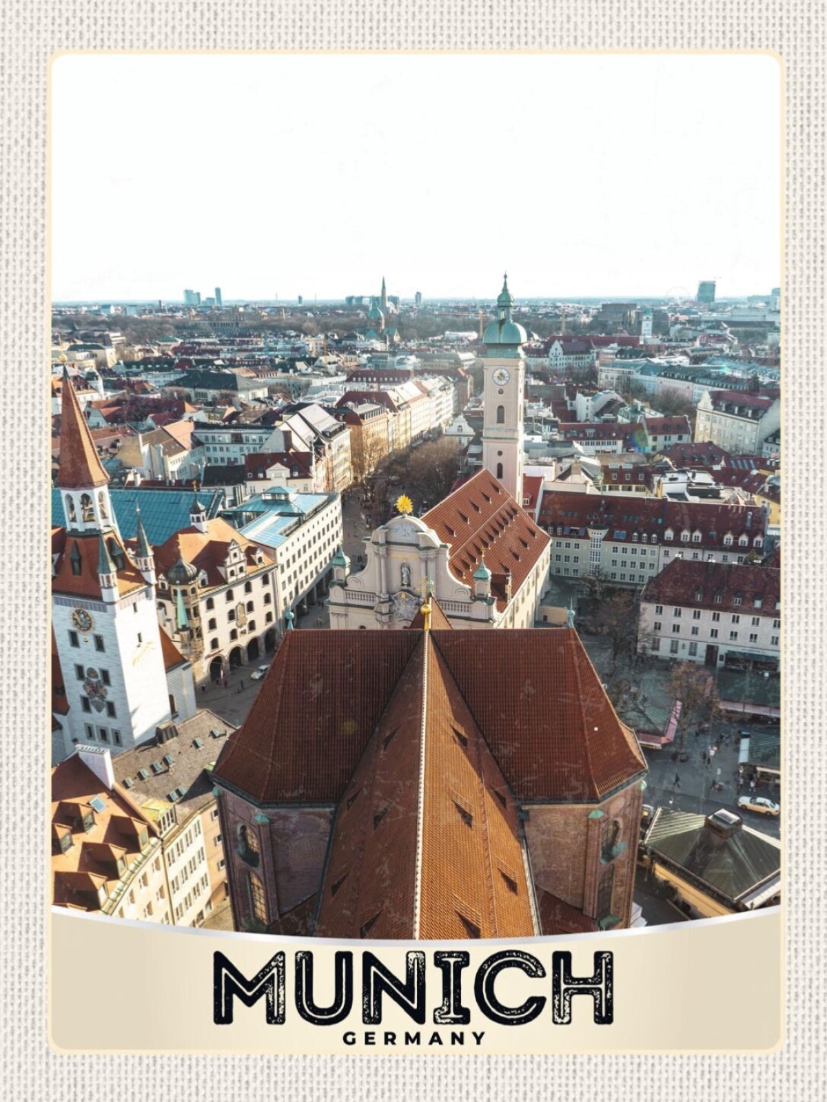 Schild Munich Germany München Deutschland Stadt 12x18 20x30 30x40 Blech od. Holz