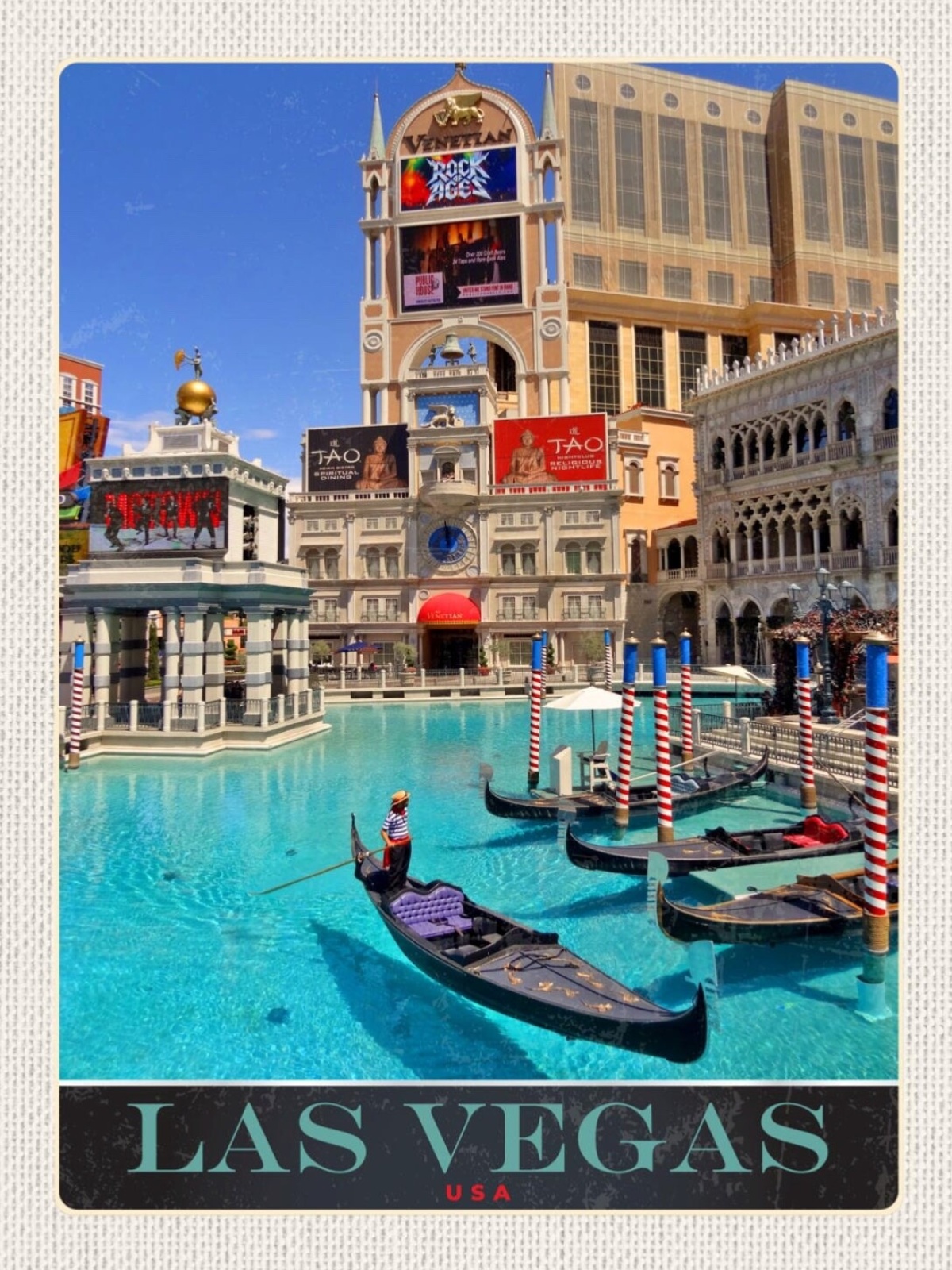 Schild Las Vegas USA Nevada Venetian Hotel Casino 12x18 20x30 30x40 Blech/Holz