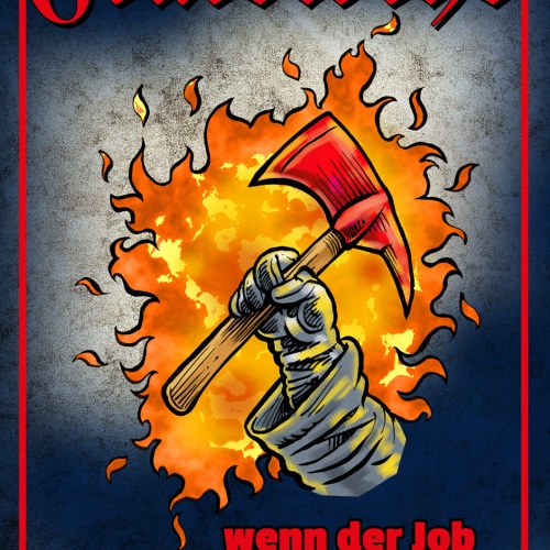 Schild Spruch Feuerwehr Wenn Job einfach wäre würde ihn die Polizei machen JW