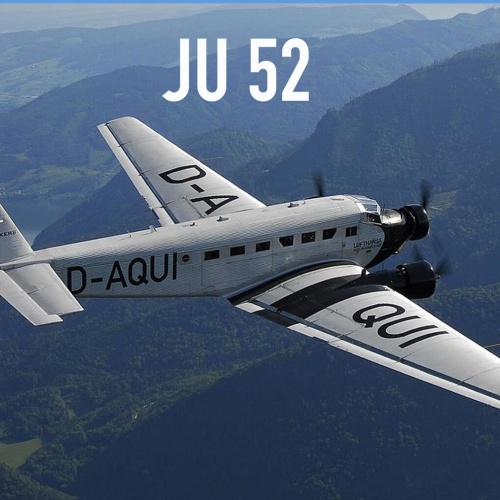 Schild Spruch JU-52 Junkers Tante Ju Flugzeug Deutschland JW
