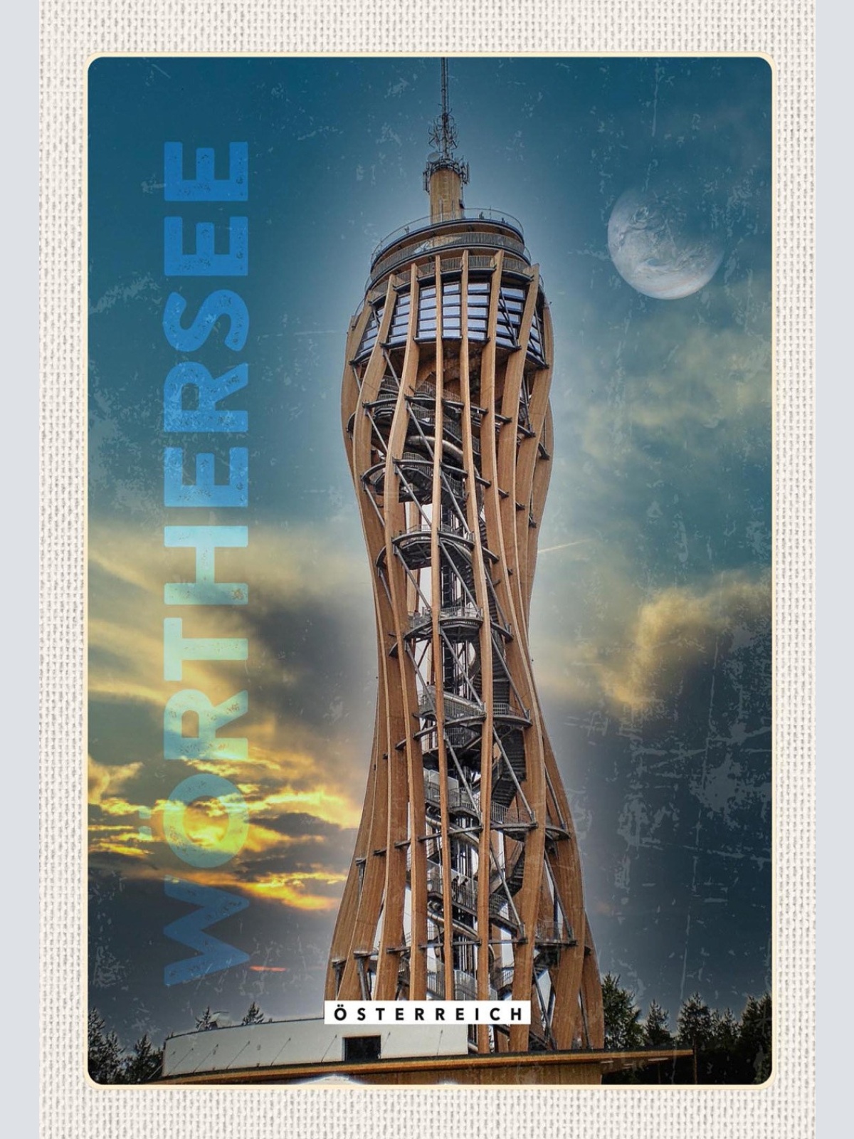 Schild Spruch Wörthersee Kärnten Österreich Aussichtsturm JW