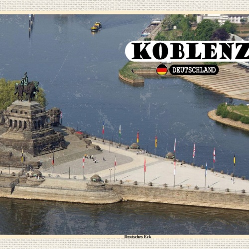 Schild Spruch Koblenz Deutschland Deutsches Eck JW
