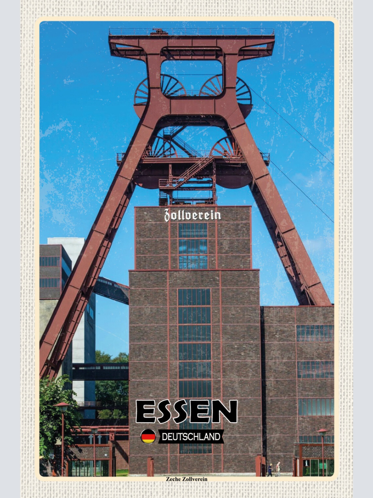 Schild Spruch Essen Deutschland Zeche Zollverein JW