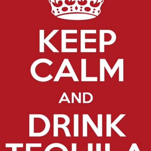 Schild Spruch Keep calm drink Tequila Ruhig bleiben Tequila trinken Alkohol JW