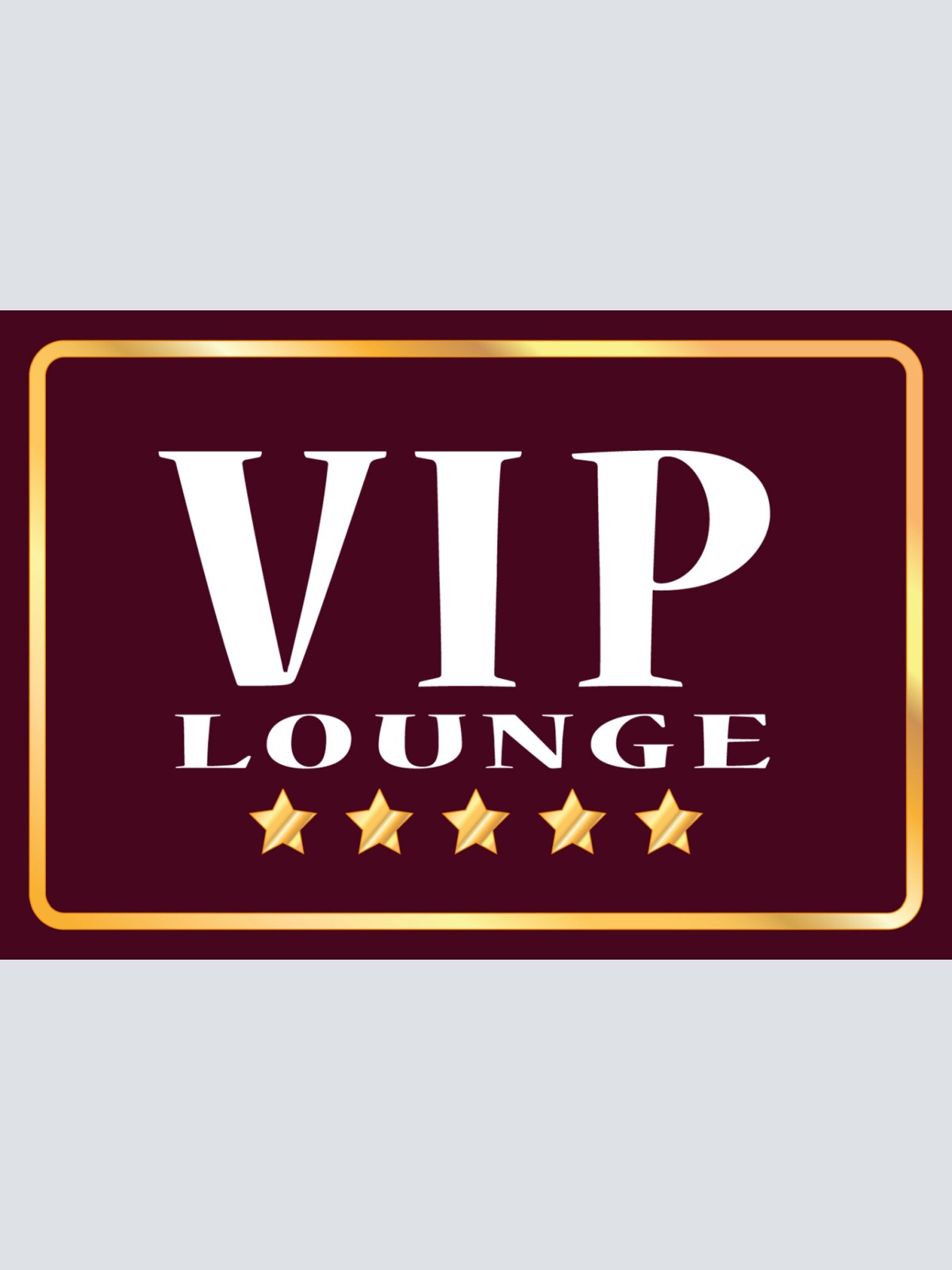 Schild Spruch VIP Lounge rot weiß gelb 5 Sterne Superstar JW