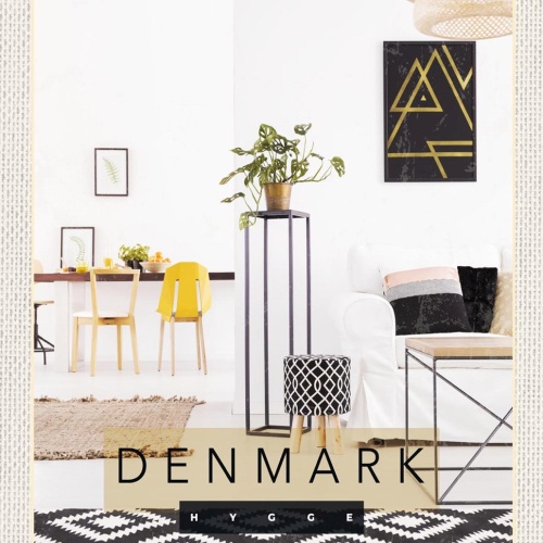 Schild Spruch Hygge Denmark Dänemark Designwohnzimmer JW