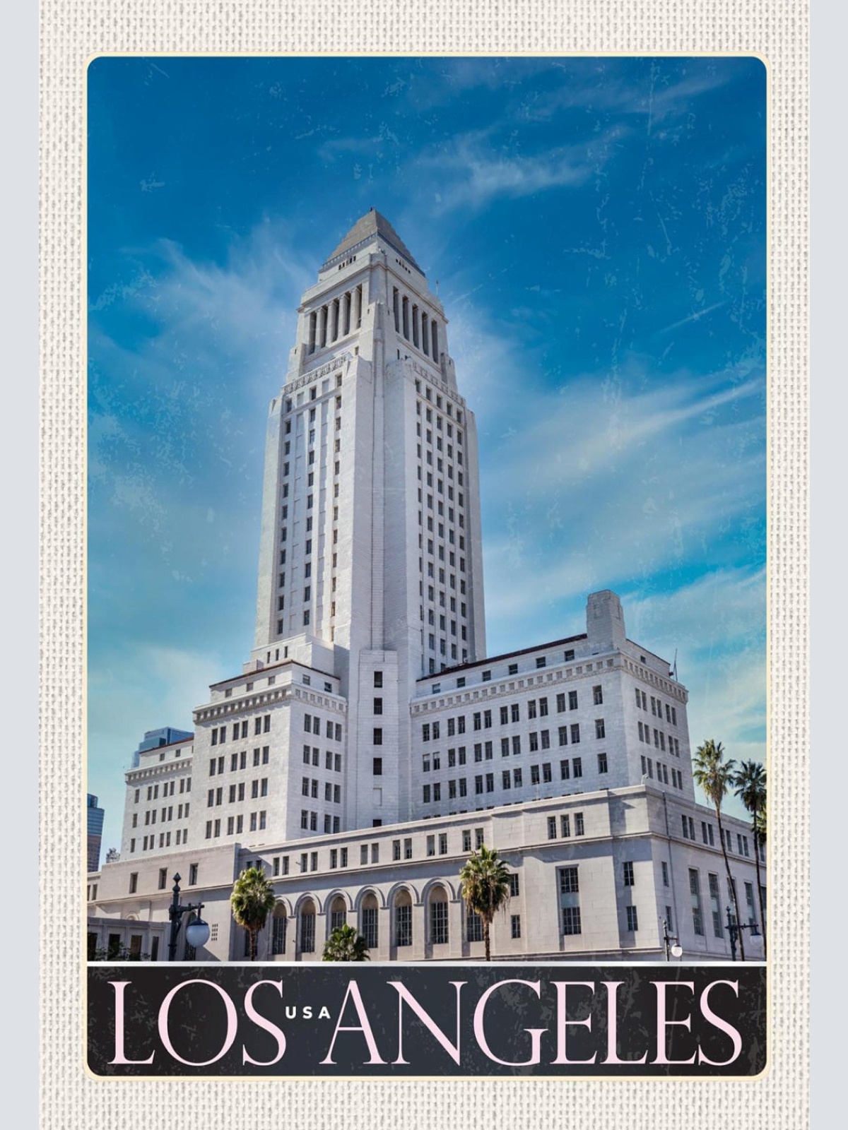 Schild Spruch Los Angeles USA Vereinigte Staaten von Amerika Gebäude JW