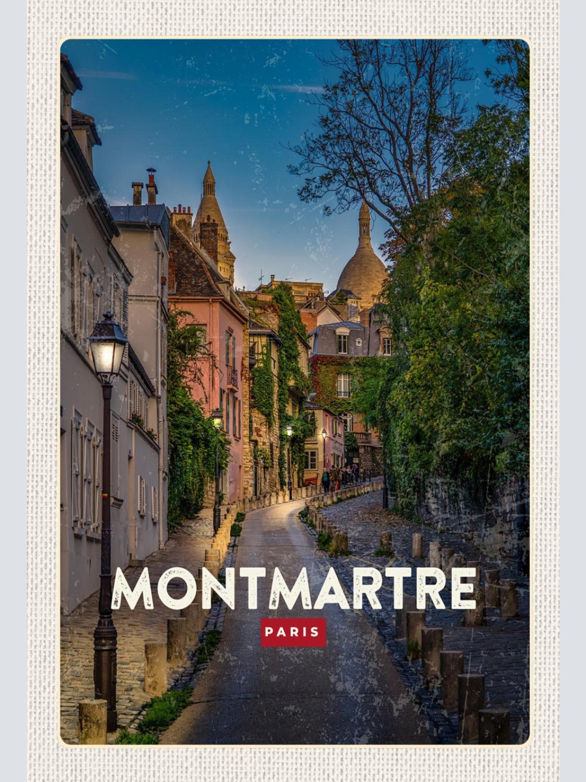 Schild Spruch Montmartre Paris Frankreich Stadtansicht JW