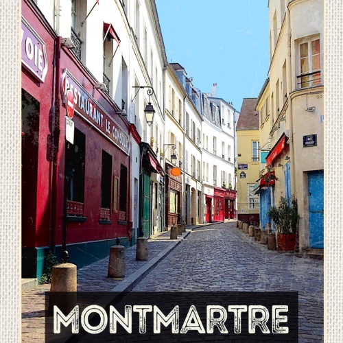 Schild Spruch Montmatre Paris Frankreich Gasse JW