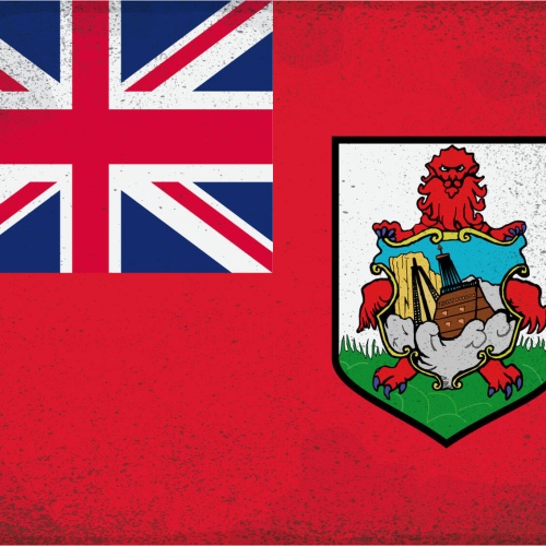 Schild Spruch Flagge Bermuda JW