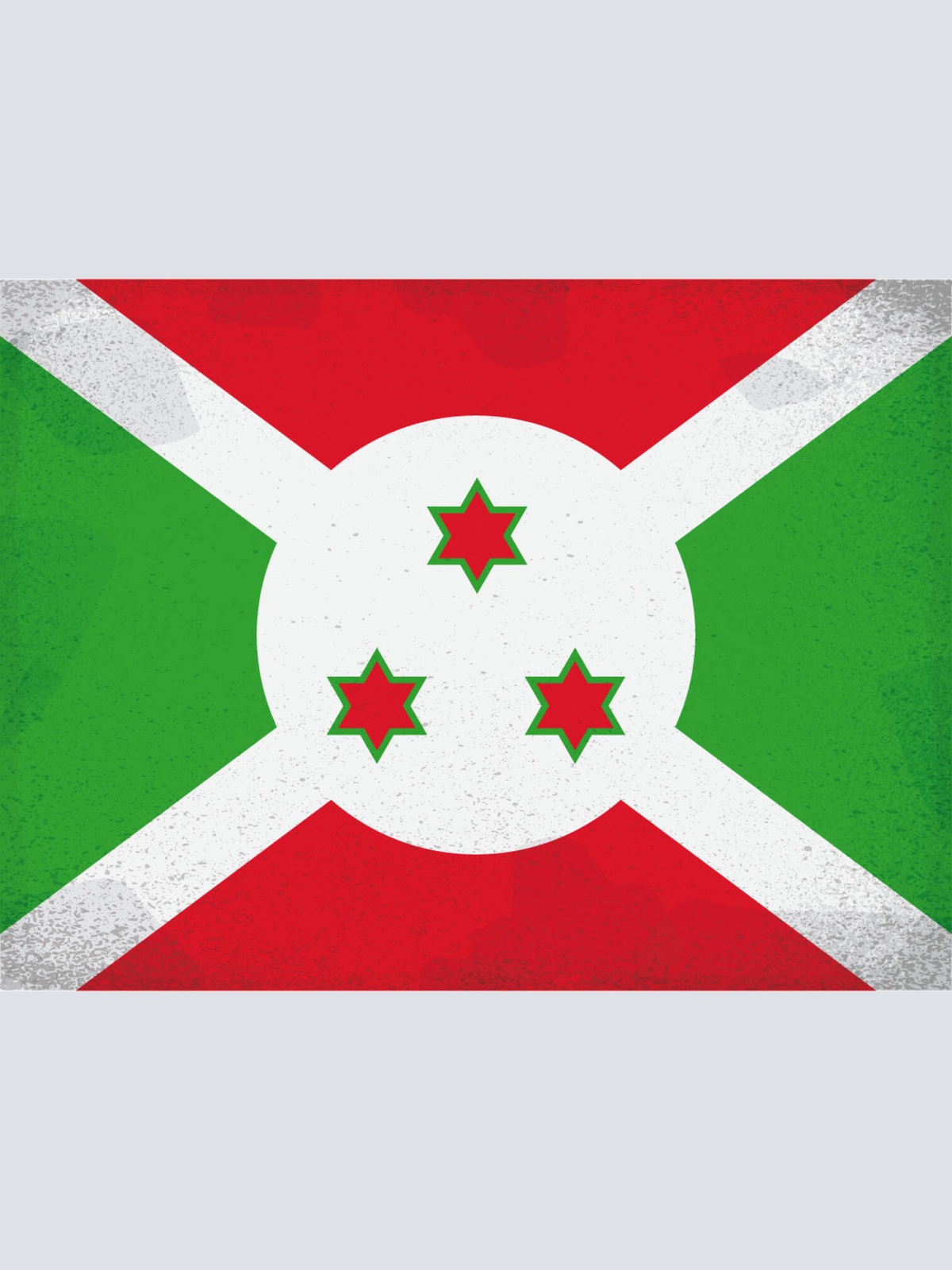 Schild Spruch Nationalflagge Burundi JW