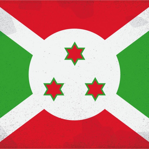 Schild Spruch Nationalflagge Burundi JW