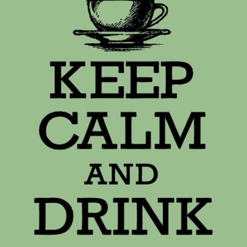 Schild Spruch Keep calm and drink Tea Ruhig bleiben Tee trinken JW