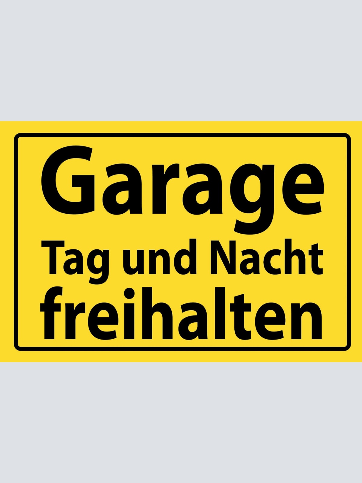 Schild Spruch Garage Tag und Nacht freihalten Warnung JW