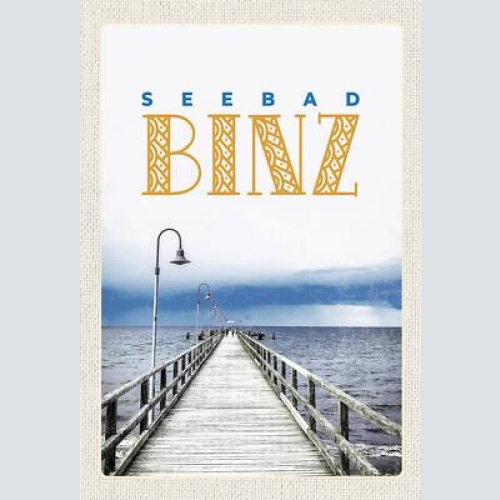 Schild spruch seebad binz steg meer jw