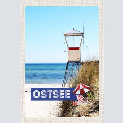 Schild spruch ostsee deutschland meer strand wachturm jw