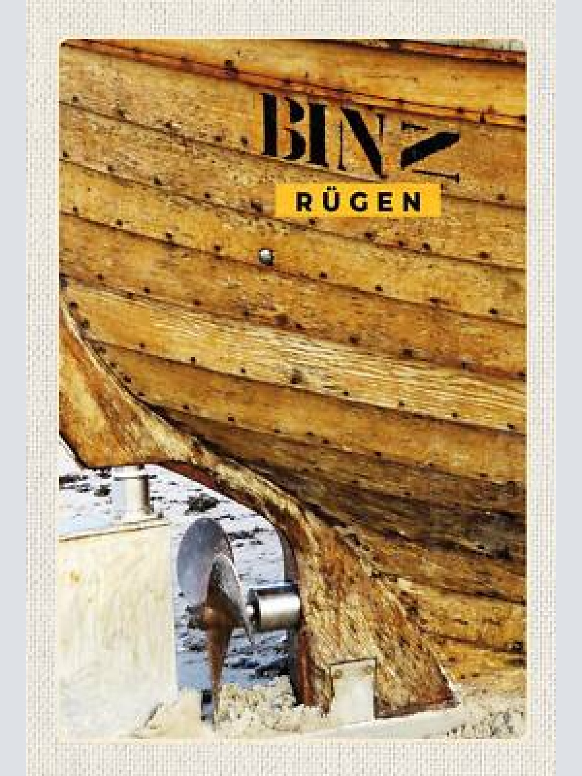 Schild spruch binz rügen deutschland schiff jw