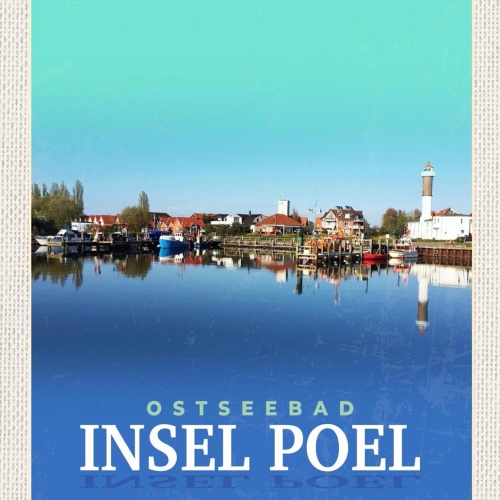 Schild Spruch Ostseebad Insel Poel Meer Hafen JW