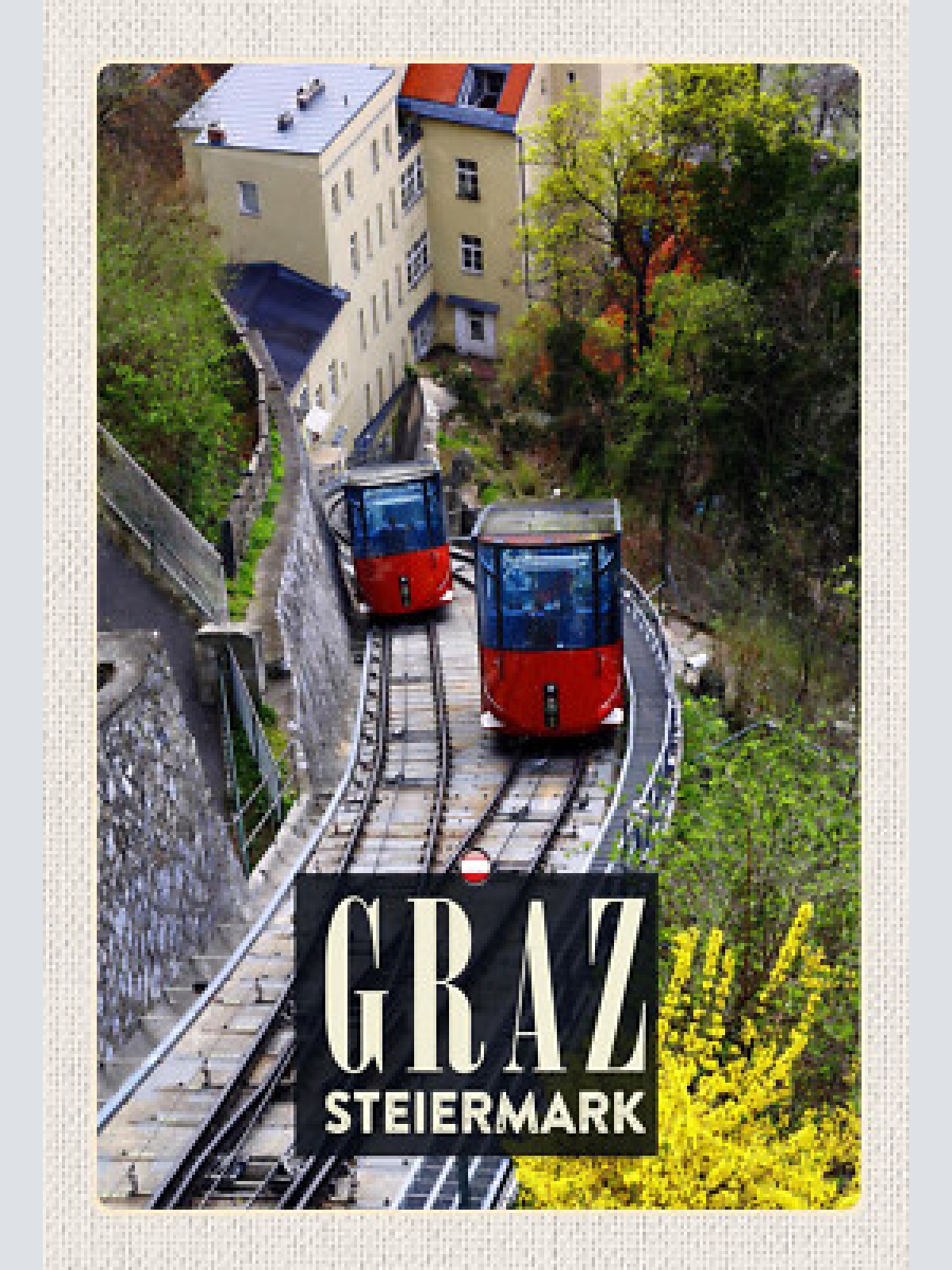 Schild Spruch Graz Steiermark Österreich Eisenbahn JW