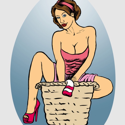 Schild Spruch Schatz Ich bin fertig mit der Wäsche Findest sie im Müll JW