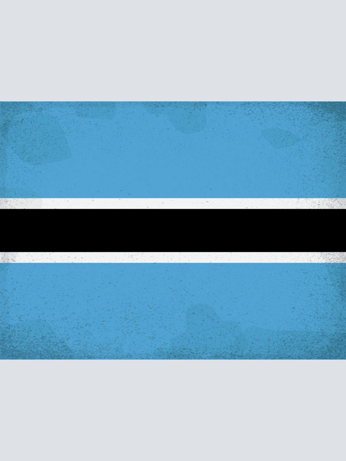 Schild Spruch Nationalflagge Botswana JW