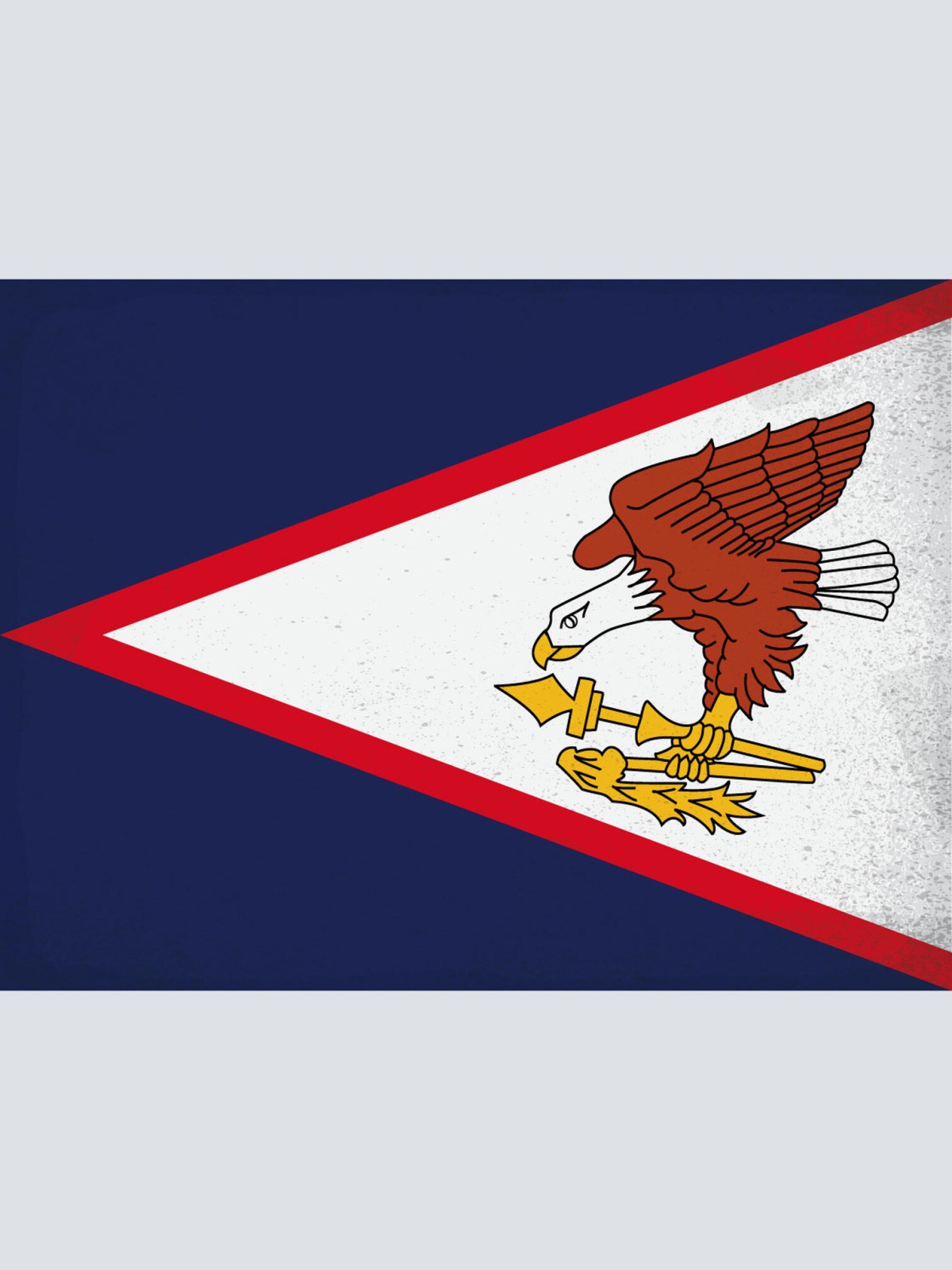 Schild Spruch Nationalflagge Amerikanisch Samoa JW