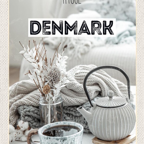 Schild Spruch Hygge Denmark Dänemark Tee JW