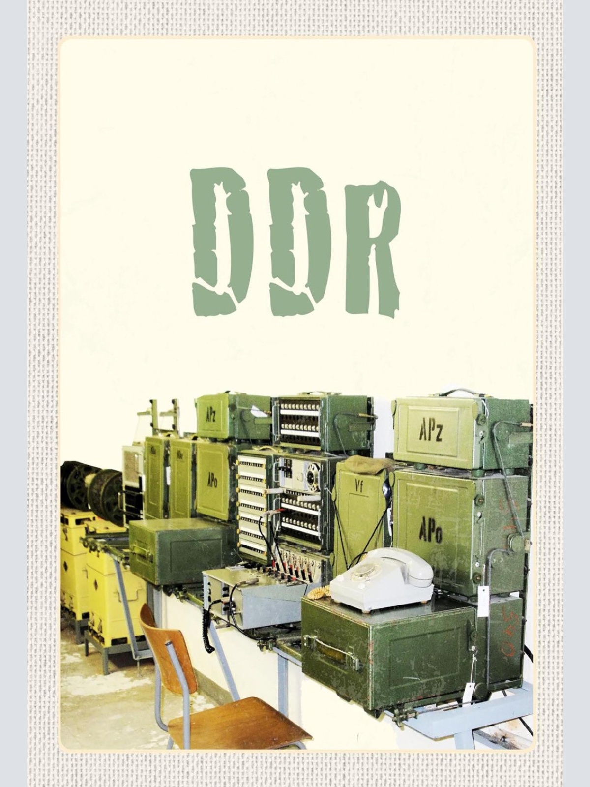 Schild Spruch DDR Funkanlage Militär Überwachung Stasi JW