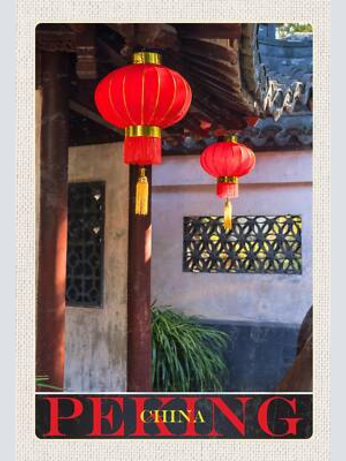 Schild spruch peking china lampions jw