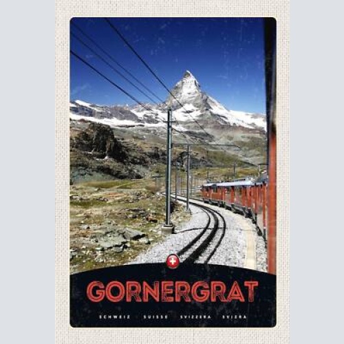 Schild spruch gornergrat eisenbahn matterhorn berge switzerland schweiz jw