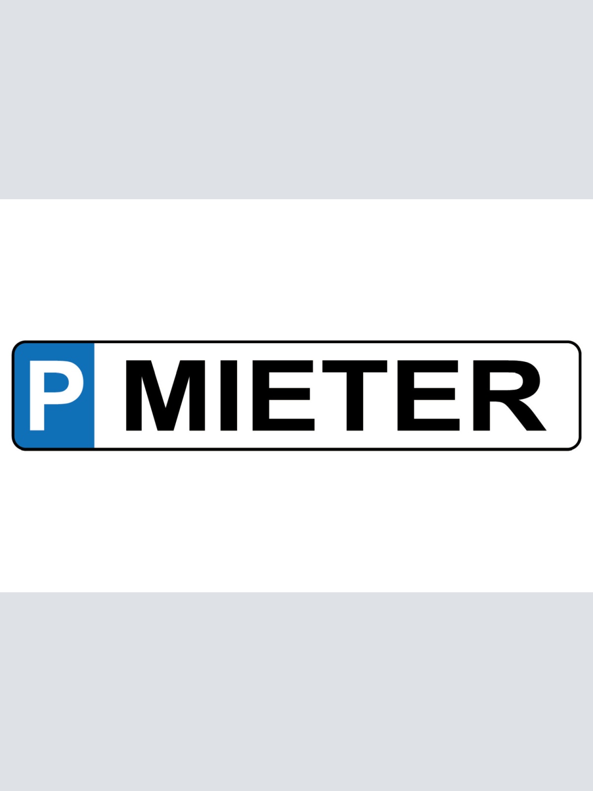 Schild Mieter Parkplatz Parken Anwohner Haus Wohnung 46 x 10 Blech od. Holz