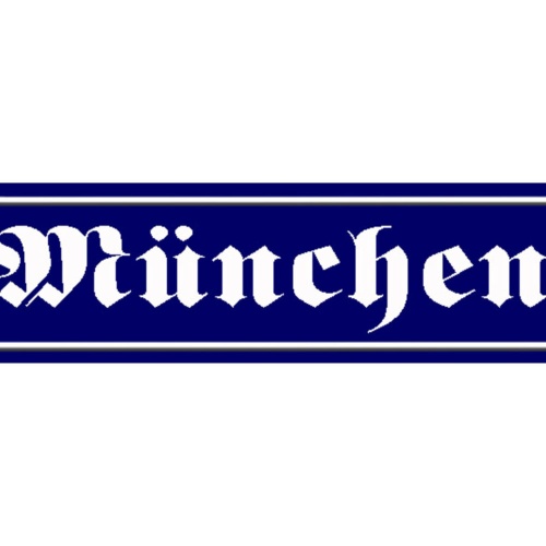 Schild München Bayern Deutschland Stadt Ort Straße Platz 46 x 10 Blech od. Holz