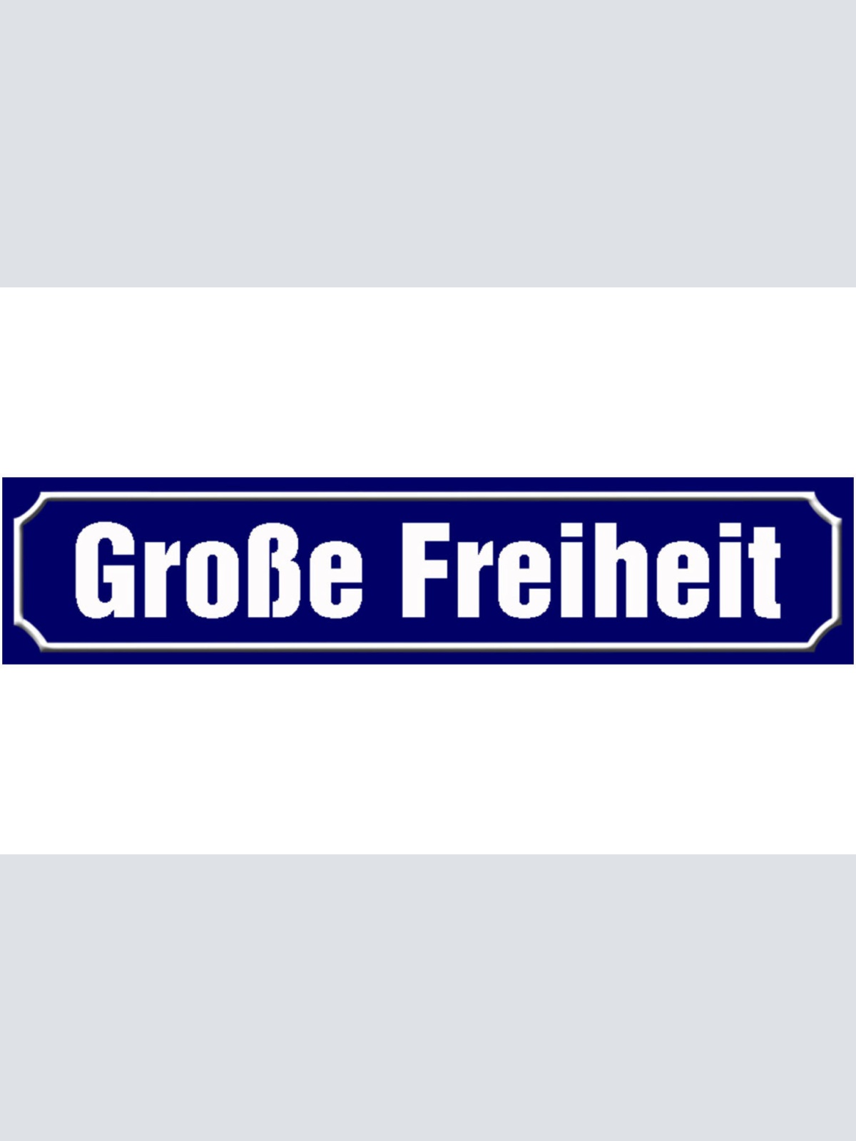 Schild Große Freiheit St.Pauli Hamburg Ort Platz Straße 46 x 10 Blech od. Holz
