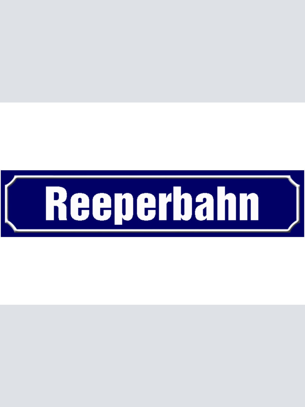Schild Reeperbahn St.Pauli Hamburg Stadt Ort Straße Platz 46 x 10 Blech od. Holz