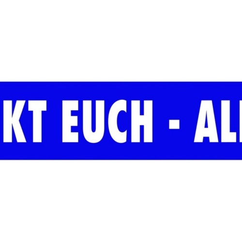 Schild Fickt Euch Allee Straßenschild Straße Beschimpfung 46 x 10 Blech od.Holz