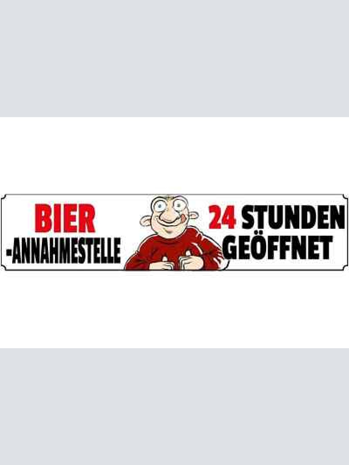 Schild bier annahmestelle 24h geöffnet alkohol glas lokal 46 x 10 blech od. holz