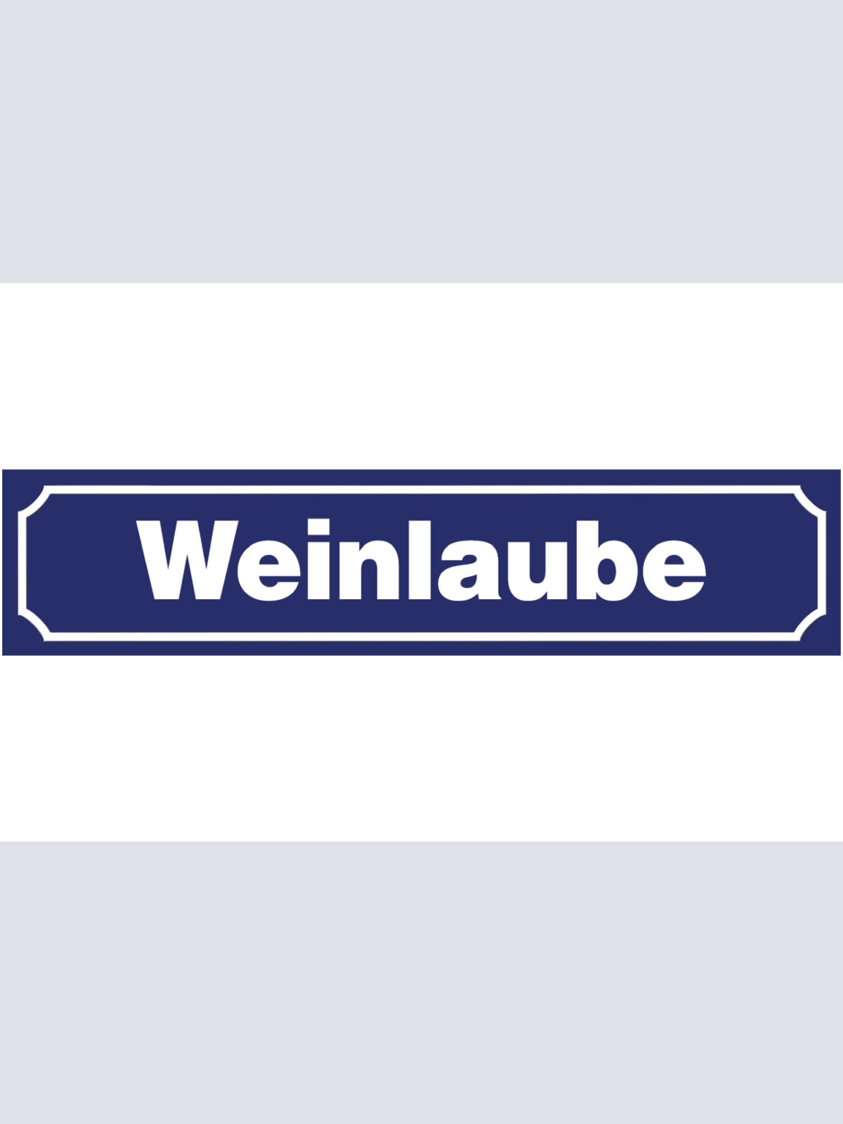 Schild Weinlaube Garten Pergola Park Ort Straße Platz 46 x 10 Blech od. Holz
