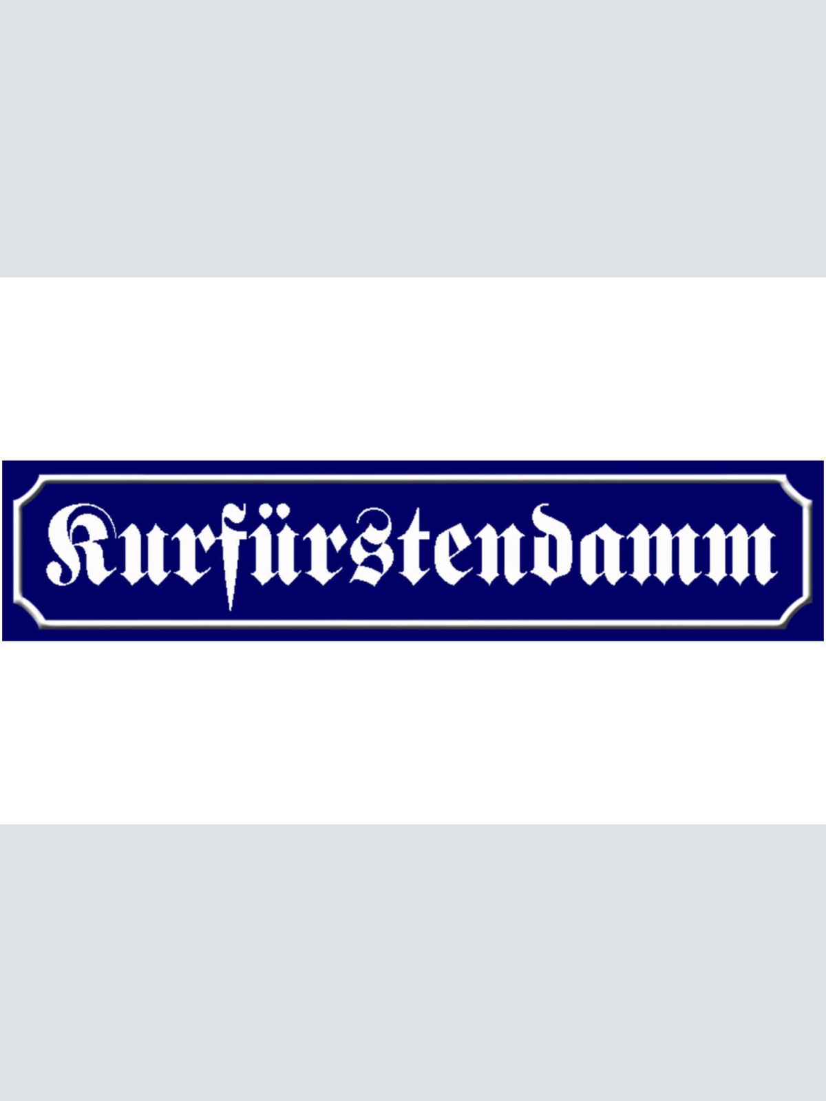 Schild Kurfürstendamm Berlin Deutschland Ort Platz Straße 46 x 10 Blech od. Holz