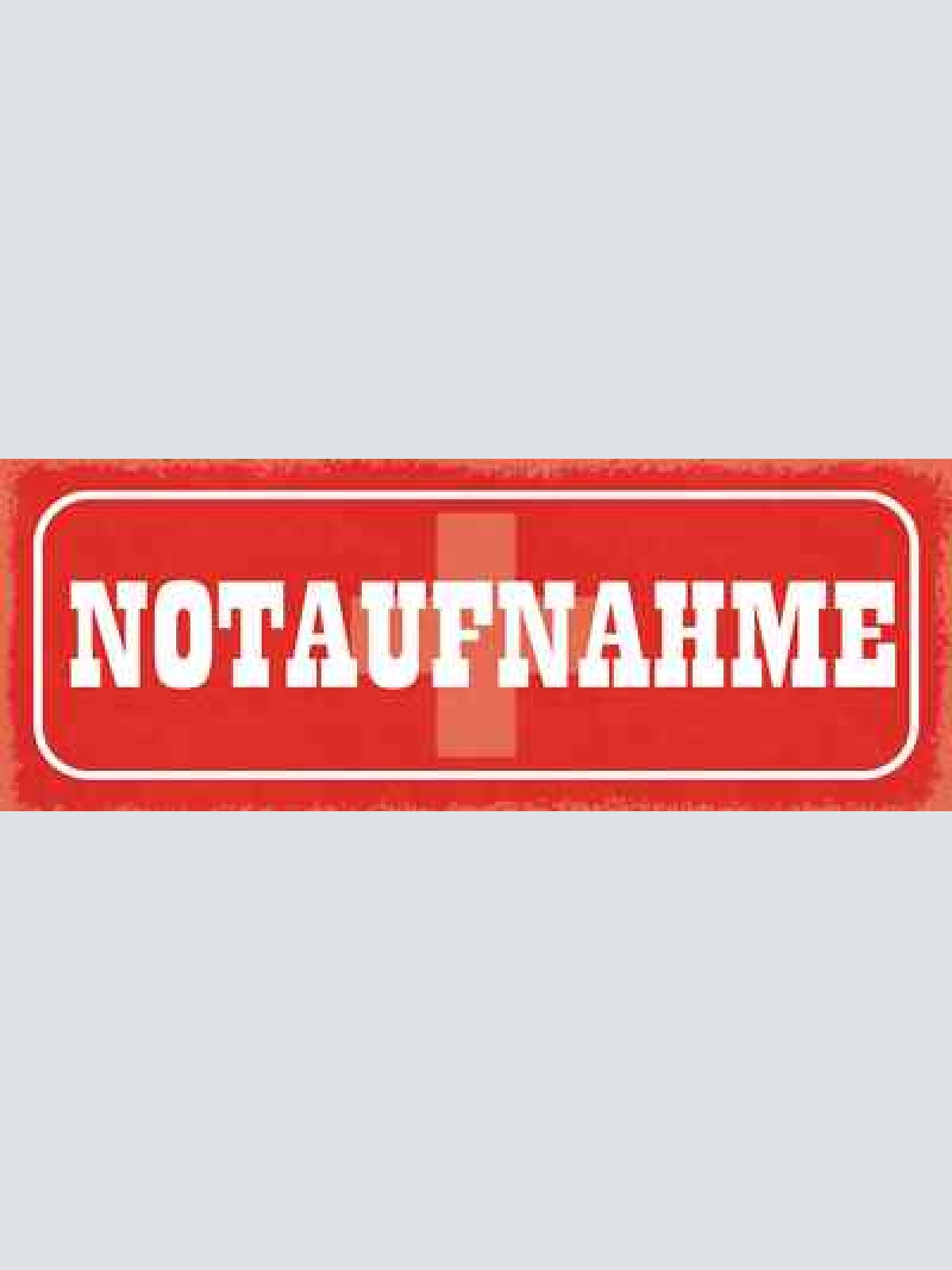Schild notaufnahme krankenhaus hospital notfall arzt doktor 27x10 blech od.holz