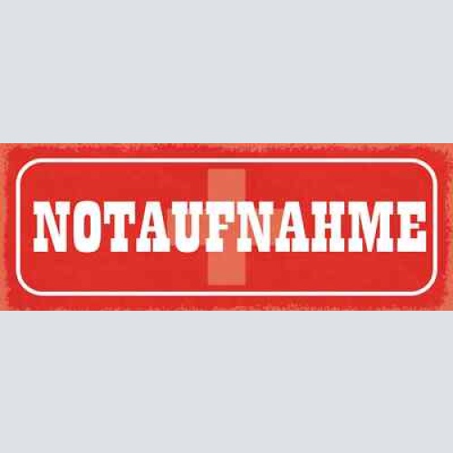 Schild notaufnahme krankenhaus hospital notfall arzt doktor 27x10 blech od.holz