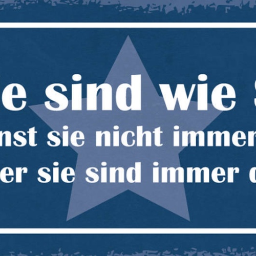 Schild Freunde Sind Wie Sterne Du Kannst Die Nicht Immer Sehen Sind Immer Da