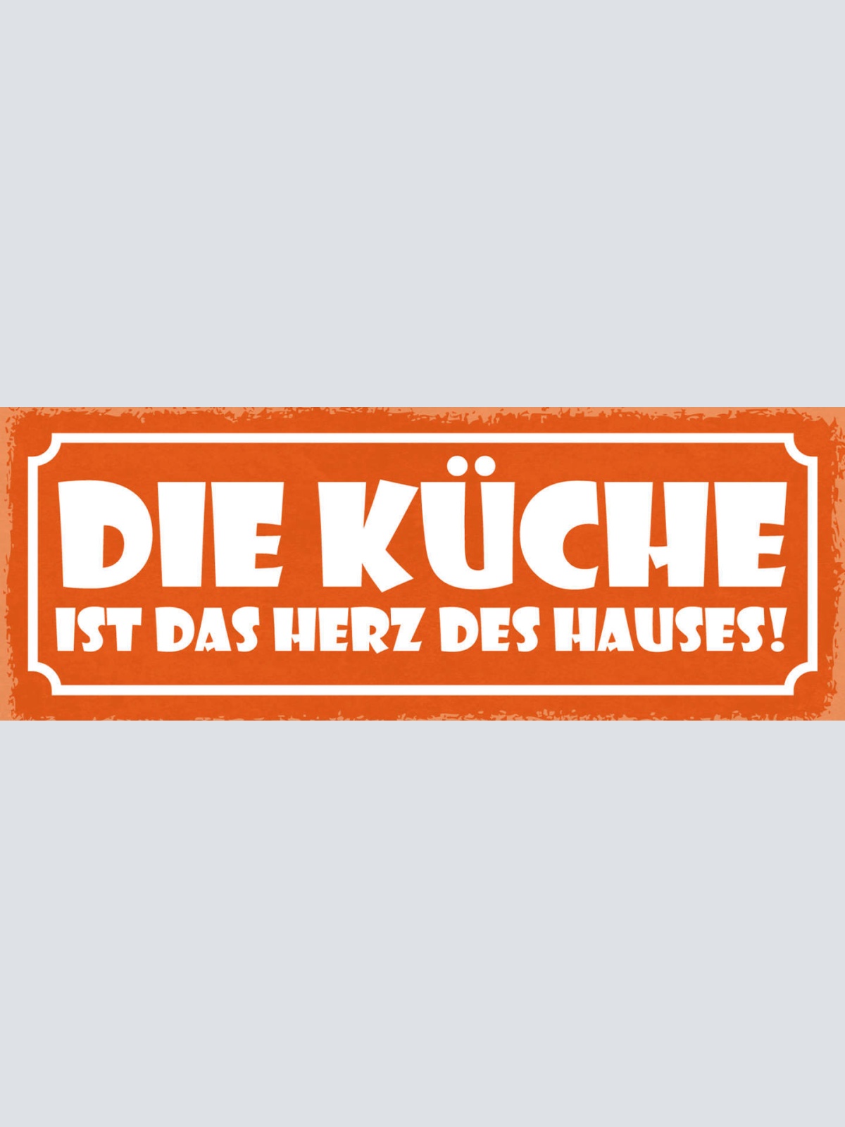 Schild Die Küche Ist Das Herz Des Hauses Kochen Haus Wohnung 27x10 Blech od.Holz