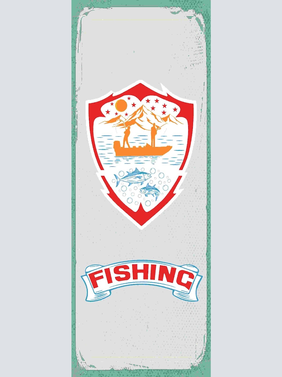 Schild Fishing Fischen Angeln Angler Fisch Angel Rute Hobby 27x10 Blech od.Holz