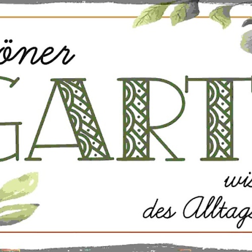 Schild Ein Schöner Garten Wischt Den Staub Des Alltags Von Der Seele 27x10