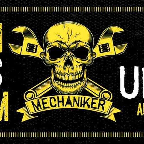 Schild Leg Dich Niemals Mit Einen Mechaniker Wie Ein Unfall Aussen Lassen 27x10